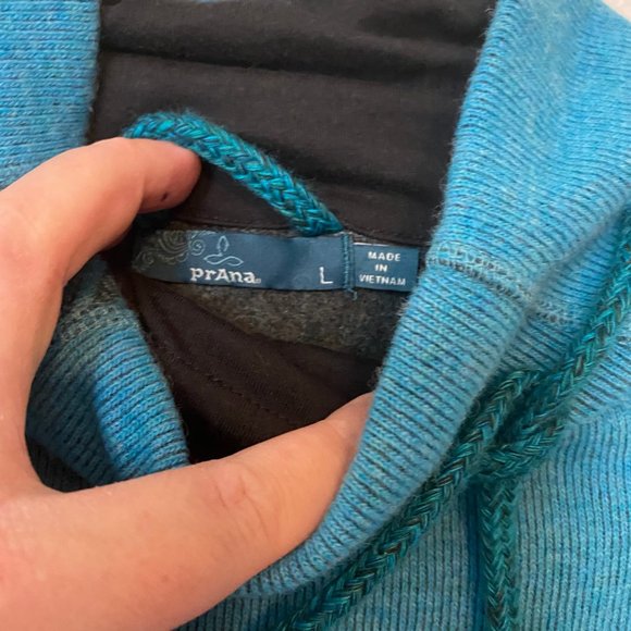 Prana Blue Sweater Women Large - Picture 9 of 11